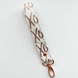 Rose Gold Collection Fabric Keychain Wristlet