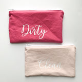 Clean & Dirty Mask Pouches - Pink & Blush