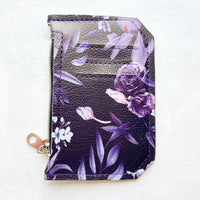 Mini Wallet - Purple Floral