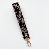 Rose Gold Collection Fabric Keychain Wristlet
