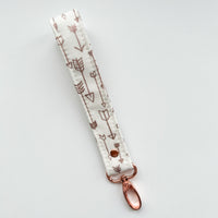 Rose Gold Collection Fabric Keychain Wristlet