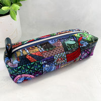 Beauty & the Beast Stained Glass - Small Boxy Pouch