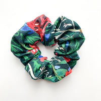 Red Floral Scrunchie