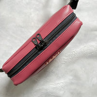 Dusty Rose & Charcoal Grey Large Crossbody Bag