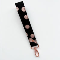 Rose Gold Collection Fabric Keychain Wristlet