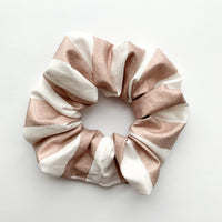 Rose gold stripes Scrunchie
