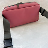 Dusty Rose & Charcoal Grey Large Crossbody Bag