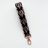 Rose Gold Collection Fabric Keychain Wristlet