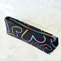 Rainbow Hearts Pencil Case